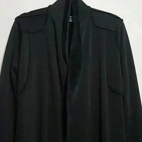 BNCI by Blanc Noir Black Wrap Sweater Size Small - Picture 13 of 13